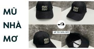 Mũ lưỡi trai thêu logo MUNHAMO
