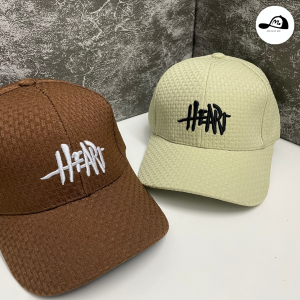 Mũ Lưỡi Trai HEART Thêu Nổi Cực Chất – Nón Kết Nam Nữ Phong Cách Streetwear Hàn Quốc