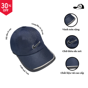 Mũ Lưỡi Trai Nam Nữ Thể Thao Nike Style – Vải Lưới Thoáng Khí, Chống Nắng, Co Giãn